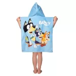 Ręcznik bawełniany ponczo z kapturem 50x115 Bluey - 3