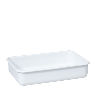 Pojemnik na żywność szeroki niski 15x23x5 cm Riess White