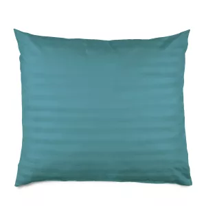 Poszewka satyna bambusowo-bawełniana STRIPE SEA TURQUOISE/50x60