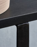 Konsola z drewna Mango 90x30x75 cm czarna House Doctor - 5