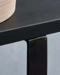 Konsola z drewna Mango 90x30x75 cm czarna House Doctor - 5