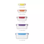 JJ-Zestaw 5 pojemników Nest Lock multikolor - 3