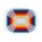 JJ-Zestaw 5 pojemników Nest Lock multikolor - 5