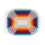 JJ-Zestaw 5 pojemników Nest Lock multikolor - 5