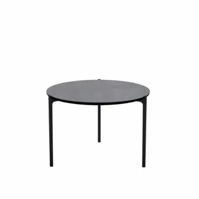 Savoye Coffee Table 60 cm Diam. Ceramic Grey