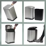 KELA-Kosz stalowy na śmieci 12 l Davino - 3