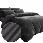 Pościel frotte antracyt 40/200x220 - 2