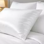 Poszewka hotelowa na zakładkę MONAKO gładka biała/40x40 - 2