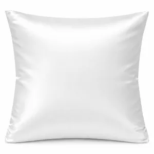 Poszewka hotelowa na zakładkę MONAKO gładka biała/40x40