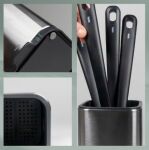 KELA-Ociekacz na sztućce silver mat Plata - 4