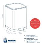 KELA-Ociekacz na sztućce silver mat Plata - 7