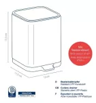 KELA-Ociekacz na sztućce silver mat Plata - 7