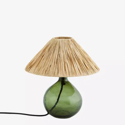 Lampa stołowa szklana Raffia 30 x 32 cm Madam Stoltz