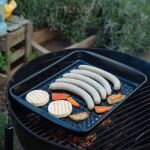 Czarna emaliowana TACA DO GRILLOWANIA 32/42 Riess - 6