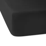 Prześcieradło satyna bawełniana z gumką czarny 04000966/180x200 - 4