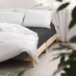 Prześcieradło satyna bawełniana z gumką czarny 04000966/180x200 - 2