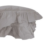 Poszewka bawełniana komplet OPAL GREY/2x40x40 STONEWASHED - 2