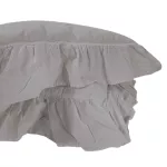 Poszewka bawełniana komplet OPAL GREY/2x40x40 STONEWASHED - 2