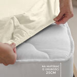 Prześcieradło jersey elastan z gumką ECRU/EKOLOGIA/140x200x30 - 6