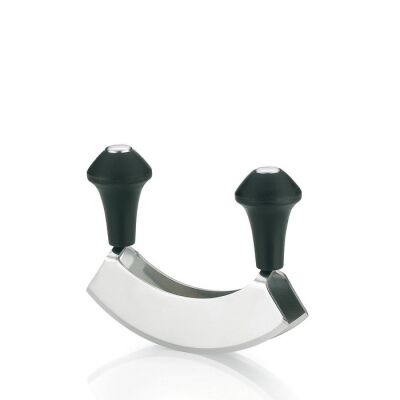 KELA-Nóż kołyska do ziół metal czarny Ganda