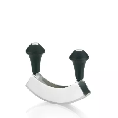 KELA-Nóż kołyska do ziół metal czarny Ganda