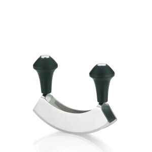 KELA-Nóż kołyska do ziół metal czarny Ganda