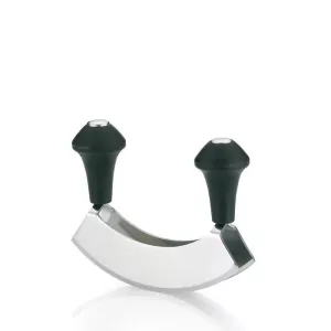 KELA-Nóż kołyska do ziół metal czarny Ganda