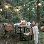 Stół ogrodowy czarny 200x90x74 cm House Doctor - 6