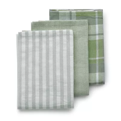 KELA-Zestaw ścierek kuchennych 3el.oliwkowy Pasado