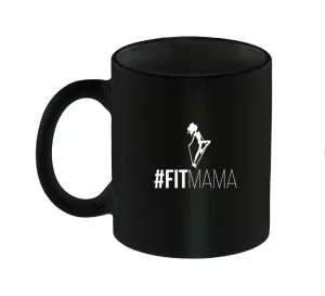 AL-Kubek czarny "#Fitmama" w opakowaniu