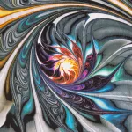 Pościel satyna bawełniana 22402/220x200 PANEL - 3