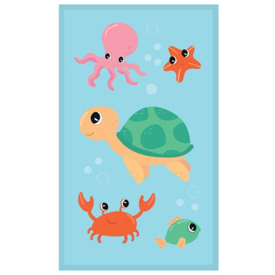 Ręcznik przedszkolny dla dziecka 30x50 Żółw morski