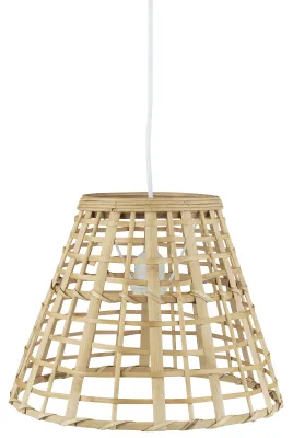 Wisząca lampa z bambusa  otwarty splot  kabel długość: 150 cm Ib Laursen