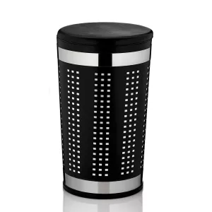 KELA-Kosz na pranie z siedziskiem czarny Sevilla