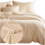 Pościel satyna bawełniana JASNY BEŻ 044/180x200 - 3
