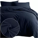 Pościel satyna bawełniana CIEMNY GRANAT 026/180x200 - 2