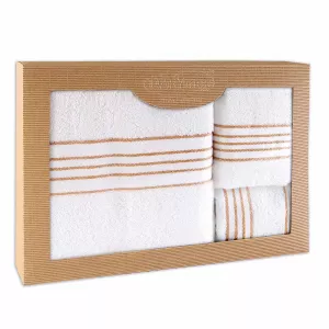 Ręcznik D Bawełna 100% Tiwano Biały (P) 30x50+50x90+70x140 kpl.