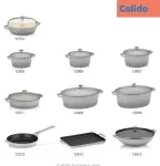 KELA-Naczynie 3,8l z wysoką pokrywką szare Calido - 5