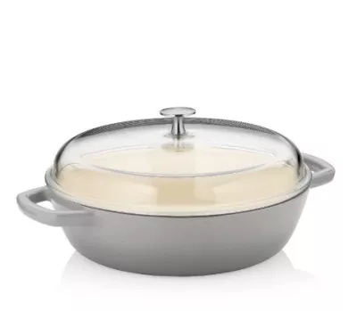 KELA-Naczynie 3,8l z wysoką pokrywką szare Calido