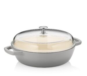 KELA-Naczynie 3,8l z wysoką pokrywką szare Calido