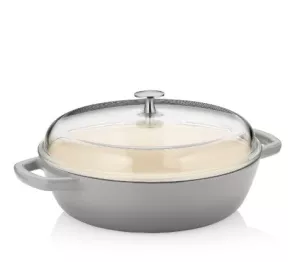 KELA-Naczynie 3,8l z wysoką pokrywką szare Calido