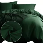 Pościel satyna bawełniana ZIELEŃ BUTELKOWA 036/140x200+1posz.70x80 - 2