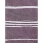 Ręcznik bawełniany hammam oberżyna/biały 170x100 cm Ottomania - 2