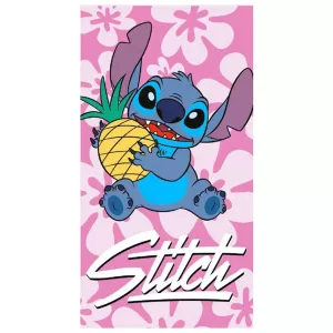 Ręcznik przedszkolny dla dziecka 30x50 Lilo i Stitch różowy