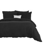 Pościel frotte czarny 027/200x220 - 2