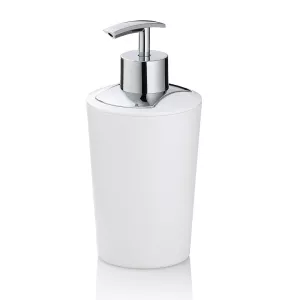 KELA-Dozownik do mydła 350ml biały-stal Marta