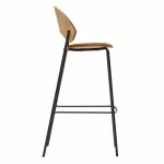 Dosina Bar Stool 75 cm Upholstery Oak Cognac - 5
