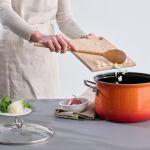 Garnek ceramiczny 6l pomarańczowy Riess Corall - 2