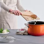 Garnek ceramiczny 6l pomarańczowy Riess Corall - 2