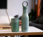 JJ-Butelka termiczna stalowa 500ml Loop zielona - 7